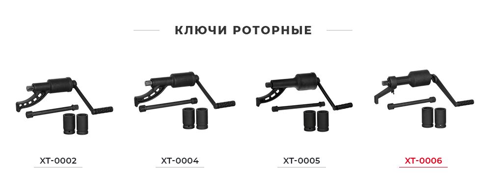 Лінійка роторних балонних ключів