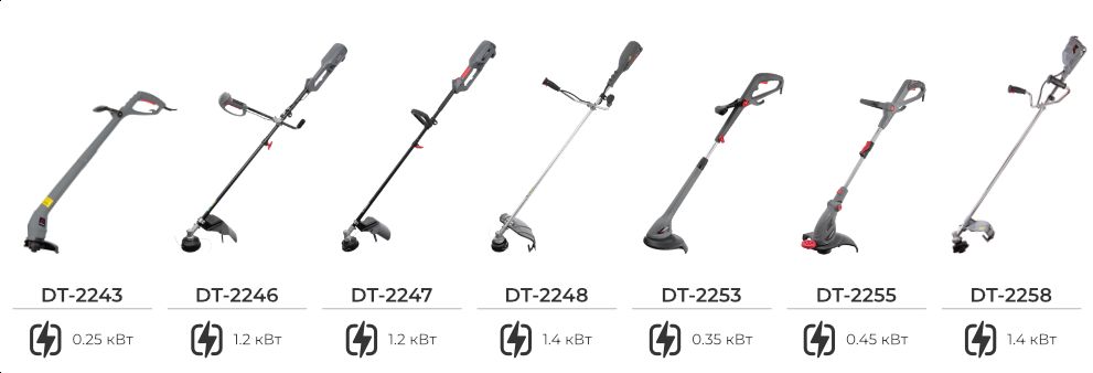 Линейка электротриммеров