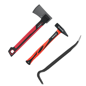 Топор, лом, молоток