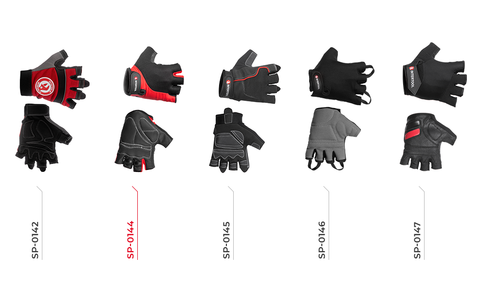 Модельный ряд перчаток без пальцев