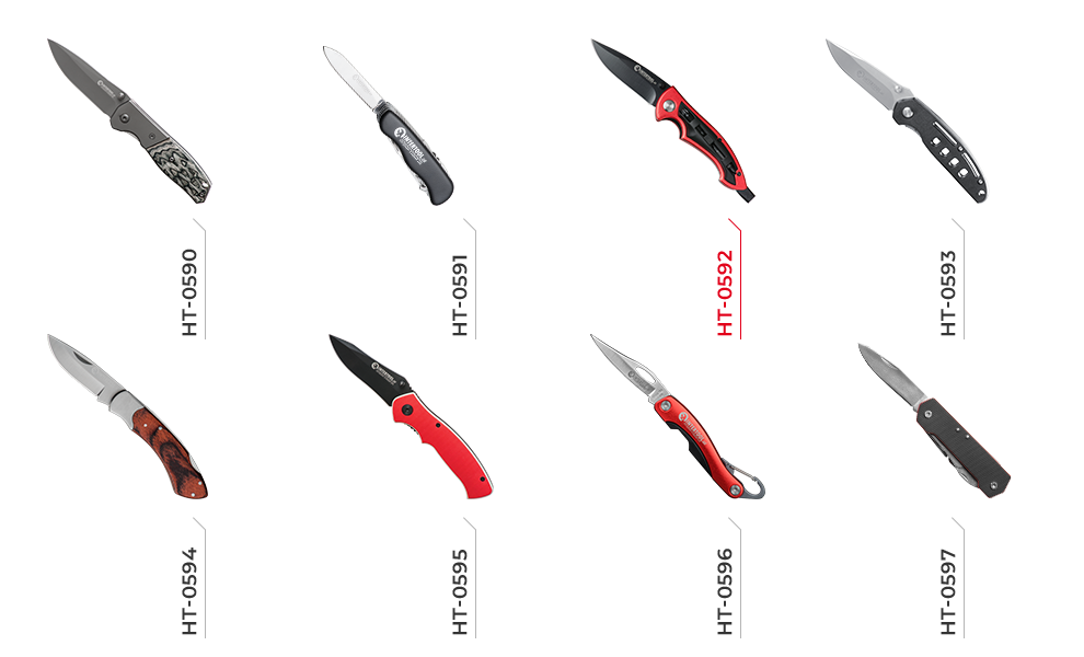 Ассортимент складных ножей